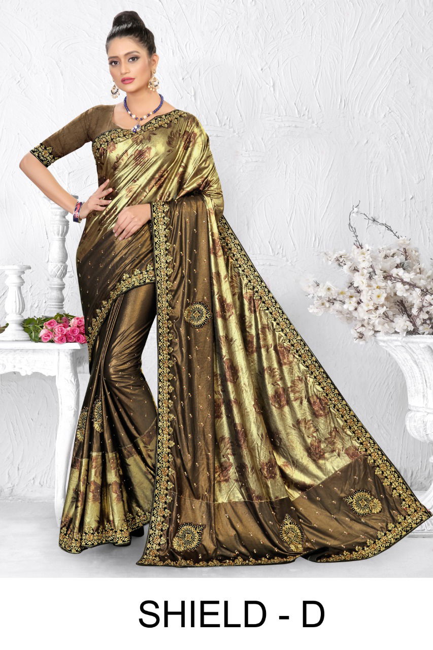 Ronisha Shield Latest Fancy Festive Wear Designer Lycra Saree Collection